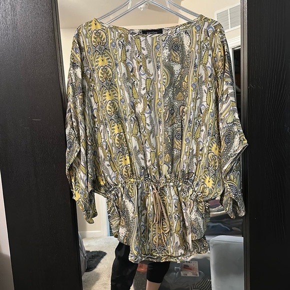 Karen Kane cinched waist top - Picture 1 of 6
